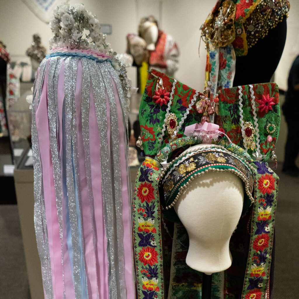Slovak and Moravian headdresses from the NCSML "Crowning Glory" exhibit
