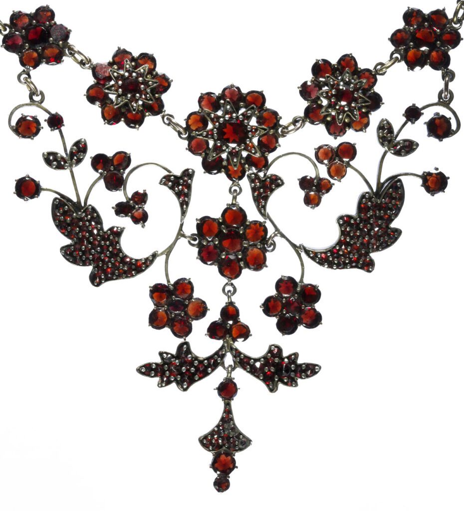 Arts & Crafts Era Garnet Necklace – Fancy Flea Antiques